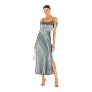 Vince Silver Midi Dress